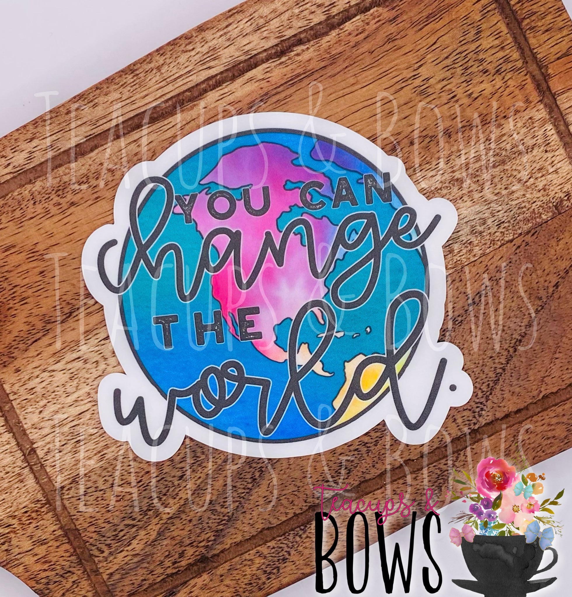 You Can Change the World Vinyl Sticker Decal