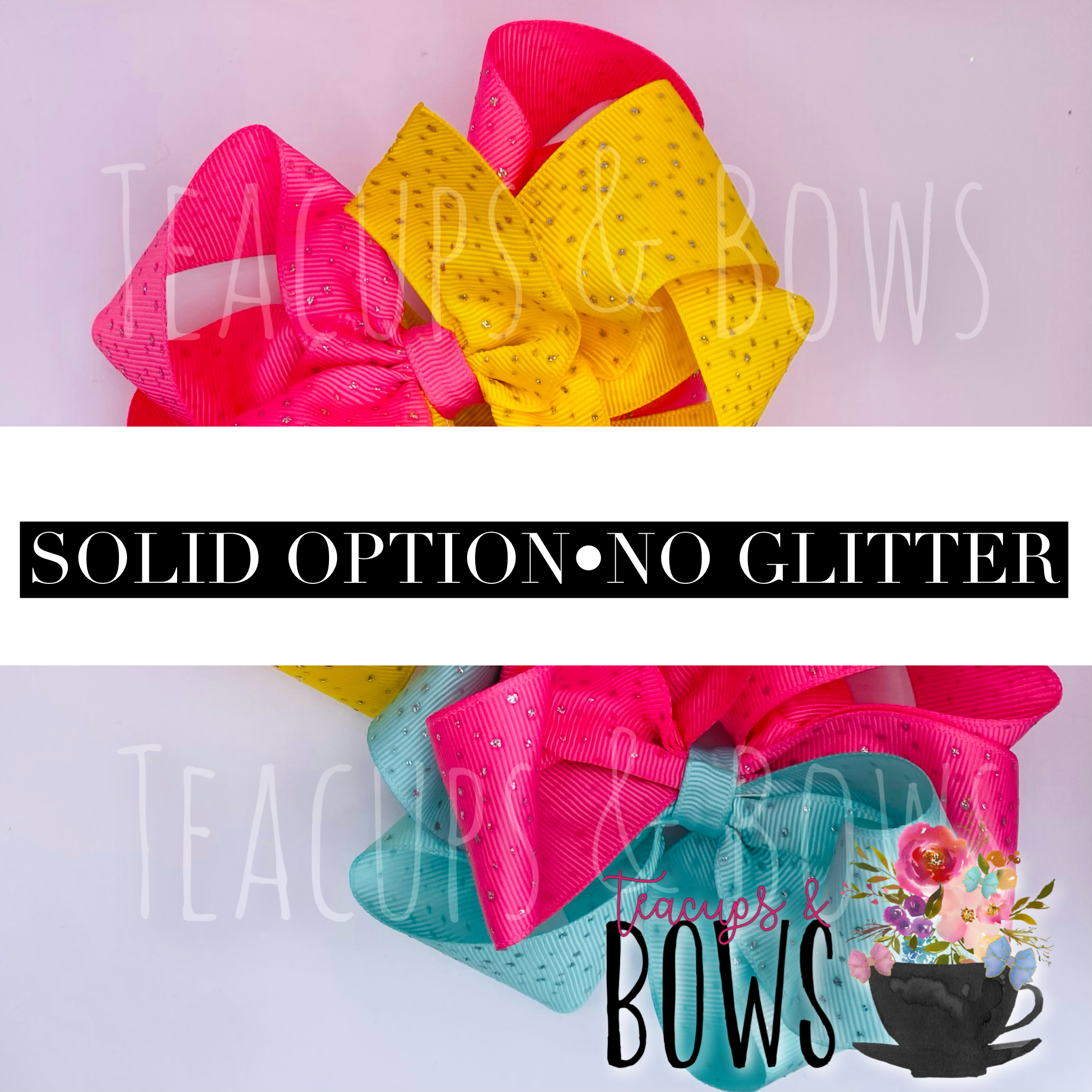 Custom Two Toned Solid Octo Bow