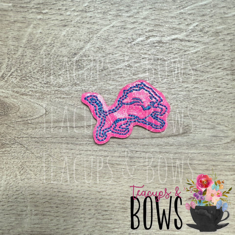 Lions Feltie Clip-Pink