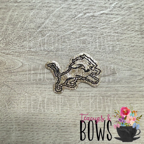 Lions Feltie Clip-Tan & Black
